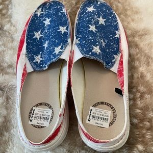 Hey Dude Lexi Star Spangled Mule Shoe